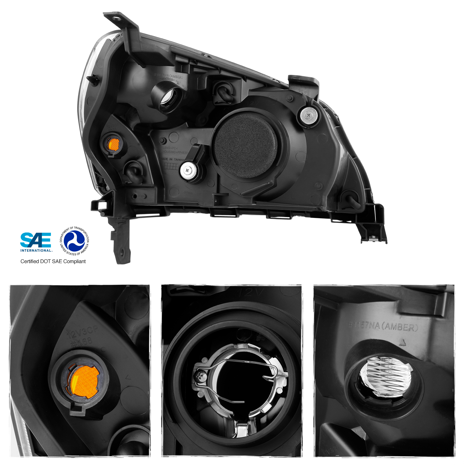 Fit 20032005 Honda Pilot Headlights Headlamps Replacement L+R 2004s eBay